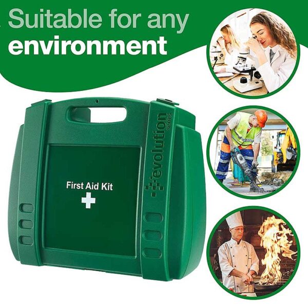 Large Evolution Green First Aid Kit Case, Empty - Image 3
