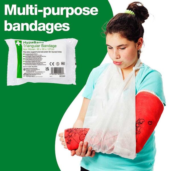 HypaBand Triangular Bandage, Non-Woven, Non - Sterile (Pack of 6) - Image 3