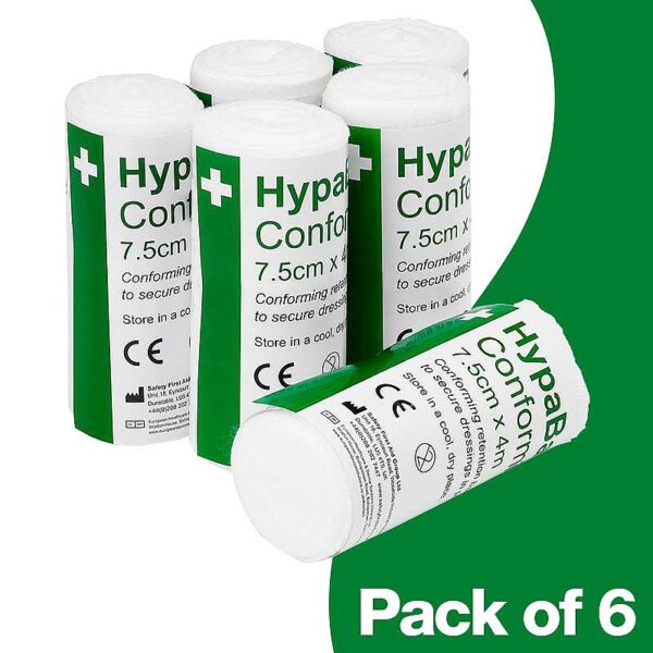 HypaBand Conforming Bandage, 7.5cm x 4m (Pack of 6) - Image 3