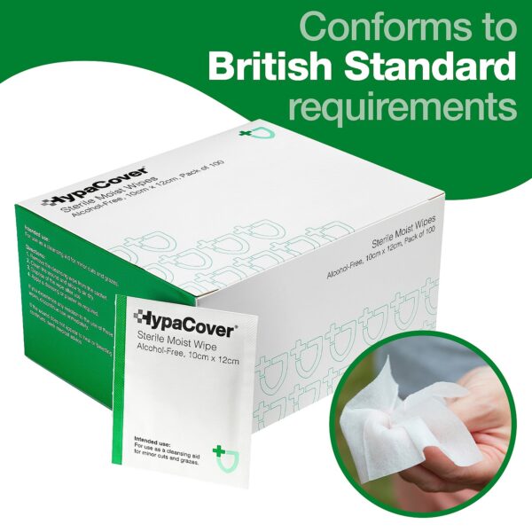 HypaClean Sterila Moist Wipes, Alcohol - Free - Image 5