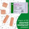 HypaPlast Pink Washproof Plasters, Assorted (Pack of 20) - Image 2