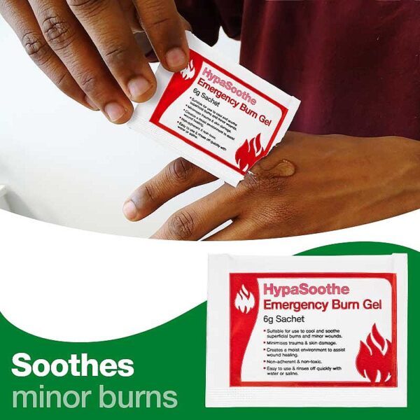 HypaSoothe Emergency Burn Gel 6g Sachets (Pack of 20) - Image 2
