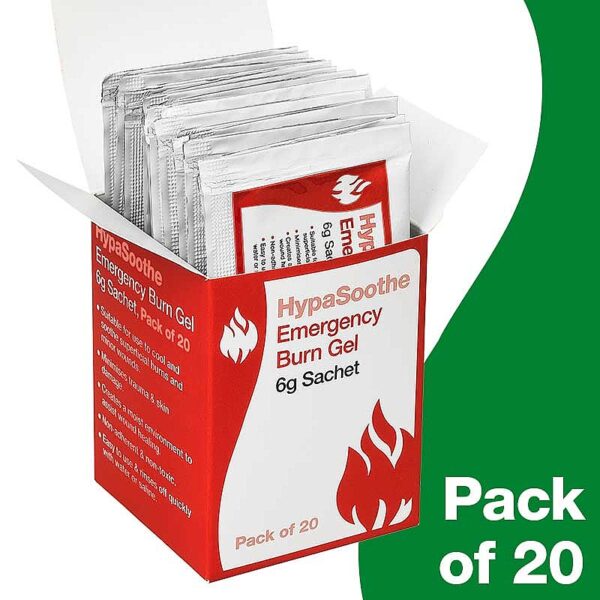 HypaSoothe Emergency Burn Gel 6g Sachets (Pack of 20) - Image 3
