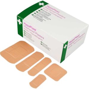 HypaPlast Pink Washproof Plasters, Assorted (Pack of 100)