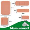HypaPlast Pink Washproof Plasters, Assorted (Pack of 100) - Image 3