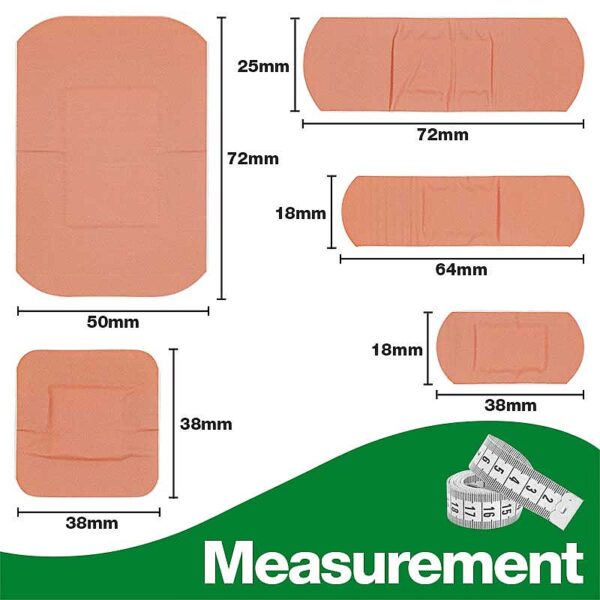HypaPlast Pink Washproof Plasters, Assorted (Pack of 100) - Image 3