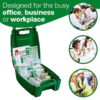 Evolution British Standard Compliant Workplace First Aid Kit in Green Case (Small) - Image 2