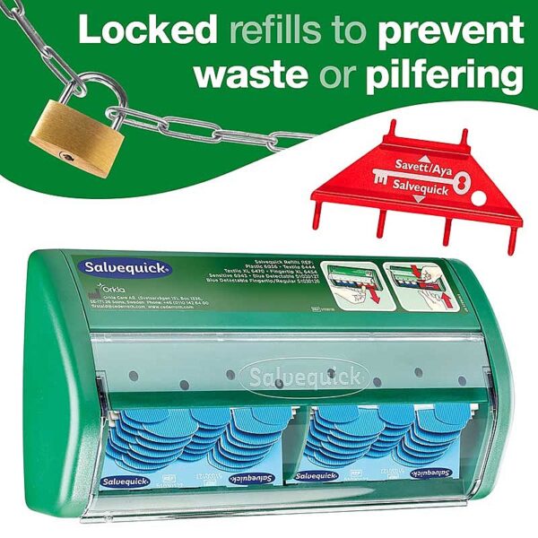 Salvequick Blue Detectable Plaster Dispenser - Image 2