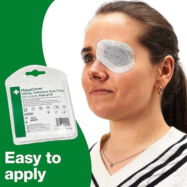 HypaCover Sterile Adhesive Eye Pad, Pack of 10 - Image 2