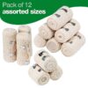 HypaBand Crepe Cotton Bandages (Assorted Pack of 12) - Image 2