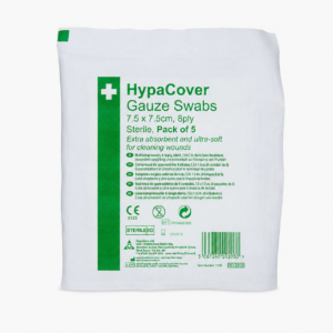 GAUZE SWABS STER. 7.5x7.5cm (PACK of 5 pcs)
